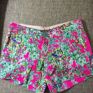 Lilly Pulitzer Women's Callahan Short- Pop Pink Southern Charm print